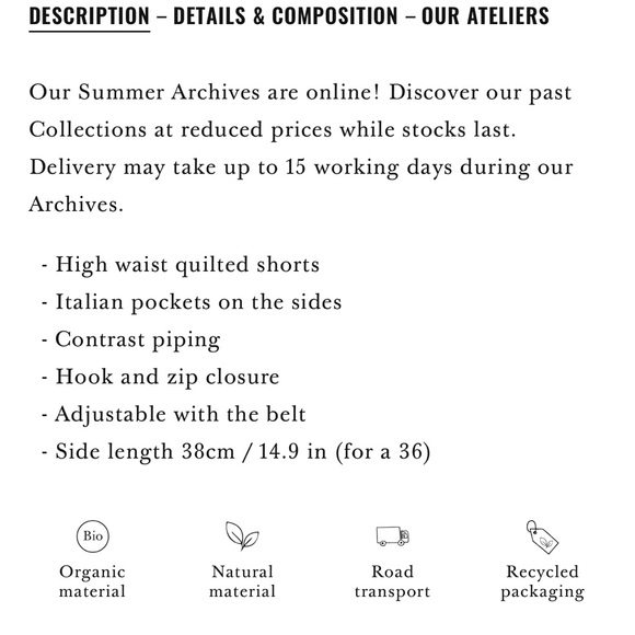 Sezane Madras Plaid Quilted Shorts - Picture 2 of 4